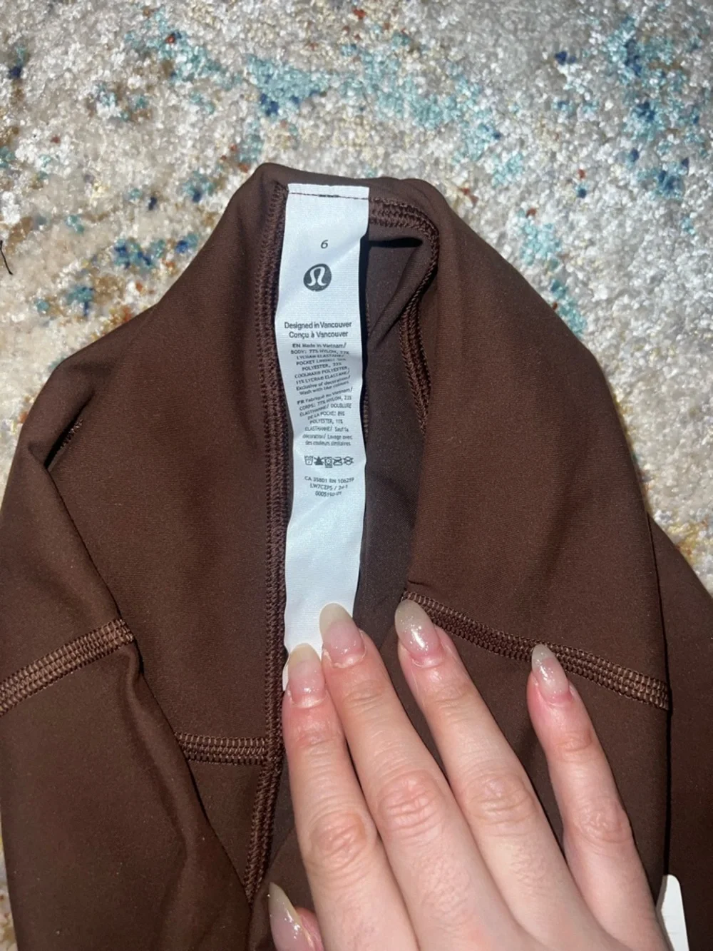 lululemon athletica High-Rise Brown Athletic Bike Shorts Wunder Under - Picture 4 of 4